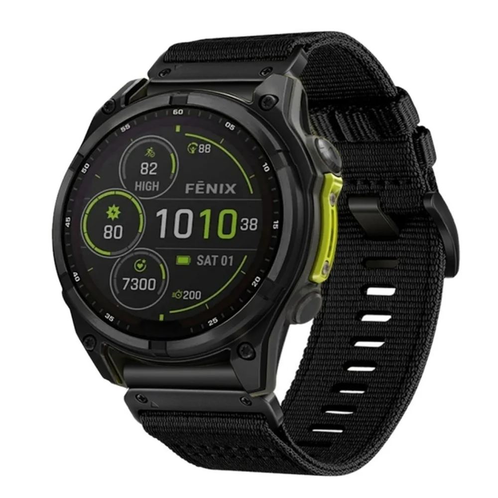 Garmin QuickFit Canvas Nylon Outdoor Band In Black For Women
